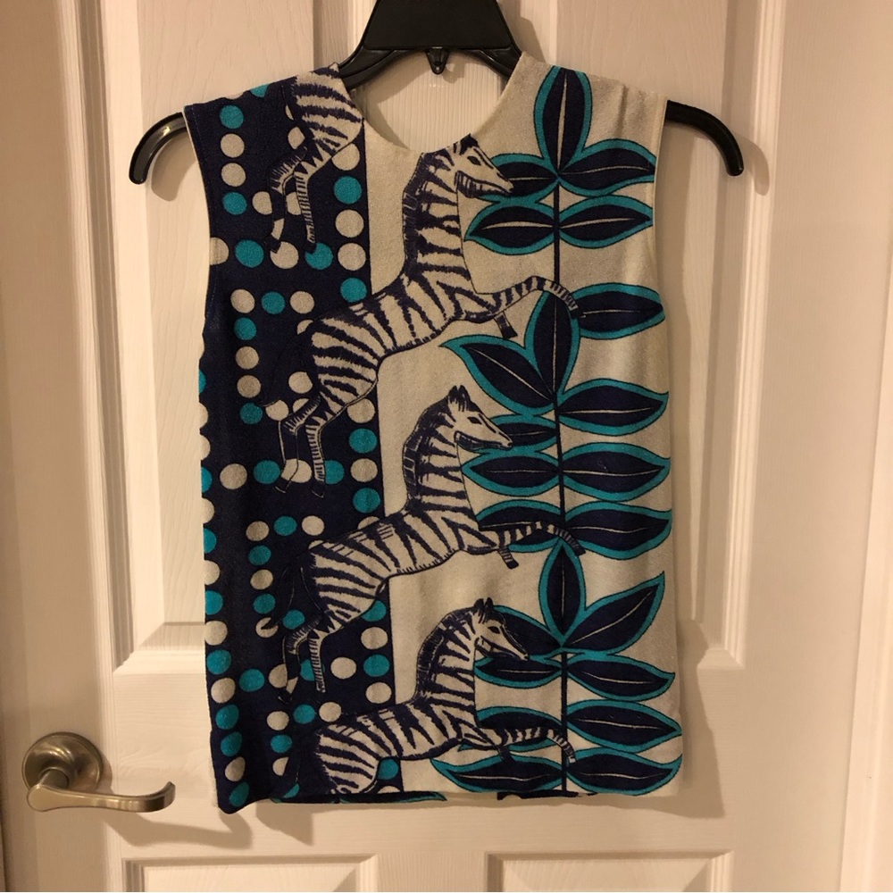 Vintage Zebra print top, size Small
